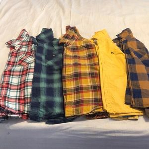 Various button down boys shirts